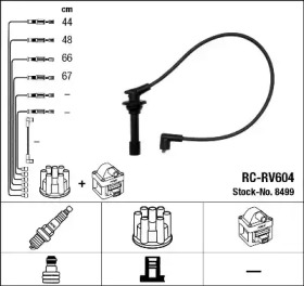Система зажигания / накаливания NGK для HONDA CRX I (AF, AS) 1.6 i 16V (AS)