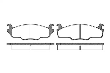 Тормозные колодки REMSA для VW GOLF II (19E, 1G1) 1.8 i Cat Syncro