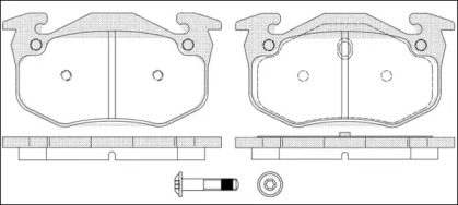 Дисковой тормозной механизм REMSA для RENAULT CLIO I (B/C57_, 5/357_) 1.4