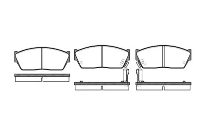 Тормозные колодки REMSA для HONDA CRX I (AF, AS) 1.5 i (AF)