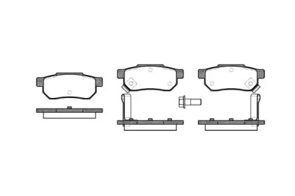 Тормозные колодки REMSA для HONDA PRELUDE III (BA) 2.0 i EX 16V (BA2)