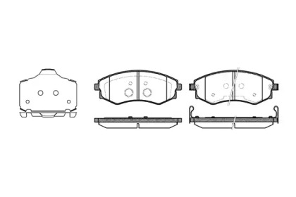 Тормозные колодки REMSA для DAEWOO MUSSO (FJ) 2.9 D 4x4