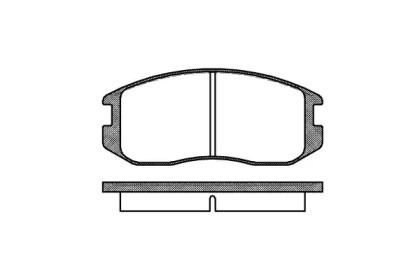 Тормозные колодки REMSA для MITSUBISHI LANCER V (CB_A, CD_A, CE_A) 1.3 (CB1A)