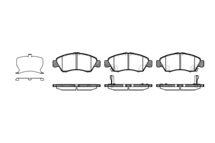 Тормозные колодки REMSA для HONDA JAZZ II (GD_, GE3, GE2) 1.3 (GD1)