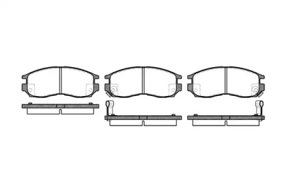 Тормозные колодки REMSA для MITSUBISHI LANCER V (CB_A, CD_A, CE_A) 1.8 16V (CB5A)