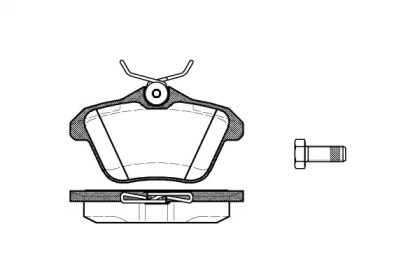 Тормозные колодки REMSA для ALFA ROMEO 164 (164_) 3.0 24V Q4 (164.K1M, 164.K1C)