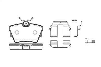 Дисковой тормозной механизм REMSA для VW TRANSPORTER IV c бортовой платформой/ходовая часть (70XD) 1.9 TD