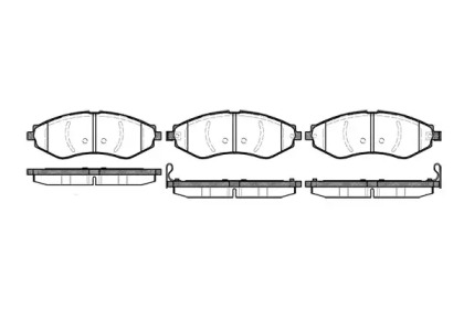 Тормозные колодки REMSA для CHEVROLET NUBIRA седан 2.0 D