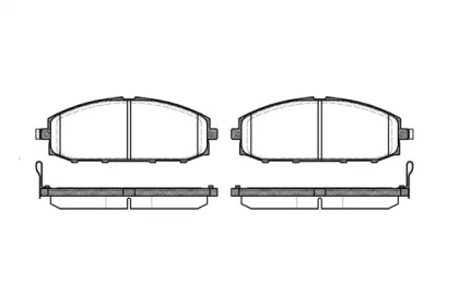 Дисковой тормозной механизм REMSA для NISSAN PATROL GR V Wagon (Y61) 4.2