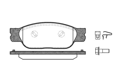 Тормозные колодки REMSA для JAGUAR S-TYPE (X200) 2.5 V6