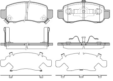 Тормозные колодки REMSA для HONDA INSIGHT (ZE_) 1.3 Hybrid (ZE28, ZE2)