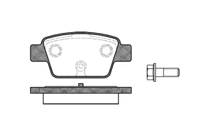 Тормозные колодки REMSA для FIAT STILO Multi Wagon (192_) 1.9 JTD