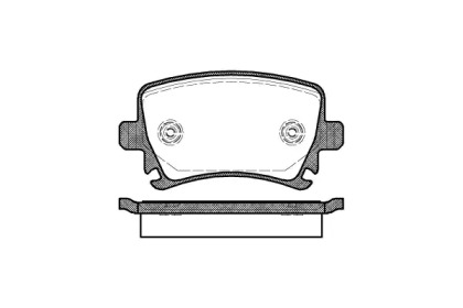 Тормозные колодки REMSA для VW GOLF VI (5K1) 1.6