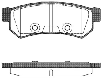 Тормозные колодки REMSA для CHEVROLET NUBIRA седан 2.0 D
