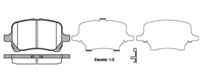 Дисковой тормозной механизм REMSA для CHEVROLET HHR 2.4
