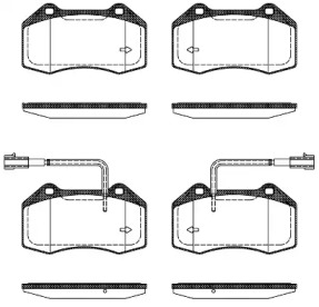 Дисковой тормозной механизм REMSA для ALFA ROMEO 4C SPIDER (961_) 1.8