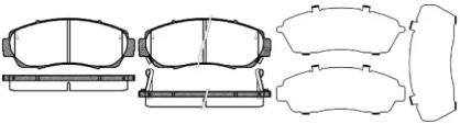 Дисковой тормозной механизм REMSA для HONDA CR-V IV (RM_) 1.6 i-DTEC (RE6)