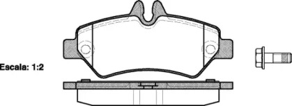 Тормозные колодки REMSA для VW CRAFTER 30-50 c бортовой платформой/ходовая часть (2F_) 2.0 TDI