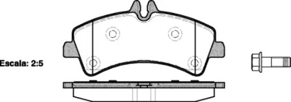 Тормозные колодки REMSA для VW CRAFTER 30-50 c бортовой платформой/ходовая часть (2F_) 2.0 TDI