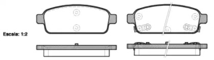 Дисковой тормозной механизм REMSA для CHEVROLET CRUZE Station Wagon (J308) 1.4