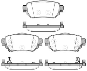 Дисковой тормозной механизм REMSA для NISSAN QASHQAI II (J11, J11_) 1.6 dCi ALL MODE 4x4-i