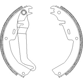 Тормозная колодка / накладка REMSA для OPEL REKORD D 1.9
