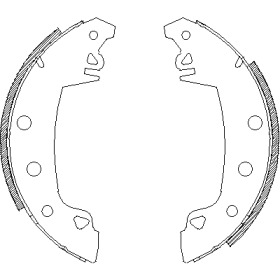 Барабанный тормозной механизм REMSA для PEUGEOT 204 Break 1.3 D