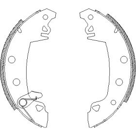 Барабанный тормозной механизм REMSA для PEUGEOT 204 Break 1.3 D
