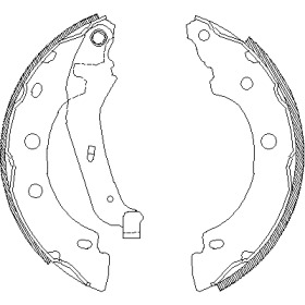 Барабанный тормозной механизм REMSA для NISSAN KUBISTAR (X76) 1.5 dCi