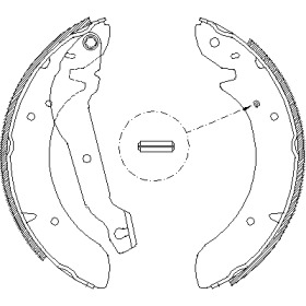 Тормозная колодка / накладка REMSA для FORD TAUNUS '80 (GBS, GBNS) 1.6
