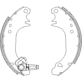 Тормозная колодка / накладка REMSA для PEUGEOT 205 I (741A/C) 1.7 Diesel