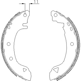Барабанный тормозной механизм REMSA для ALFA ROMEO 146 (930_) 1.9 JTD (930.B4B)