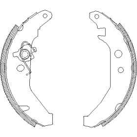 Барабанный тормозной механизм REMSA для FORD FIESTA III (GFJ) 1.6
