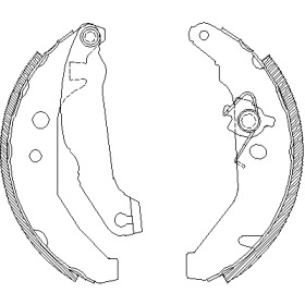 Барабанный тормозной механизм REMSA для FORD FIESTA III (GFJ) 1.6