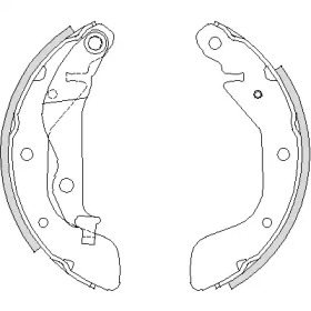 Барабанный тормозной механизм REMSA для CHEVROLET KALOS 1.2