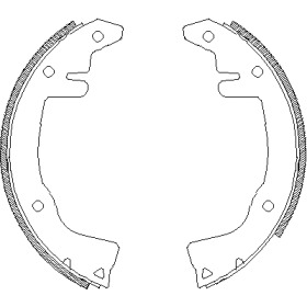 Барабанный тормозной механизм REMSA для PEUGEOT 204 Break 1.2 D