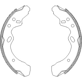 Барабанный тормозной механизм REMSA для MAZDA 323 I Station Wagon (FA) 1.3