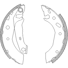 Барабанный тормозной механизм REMSA для MAZDA 121 III (JASM, JBSM) 1.8 D