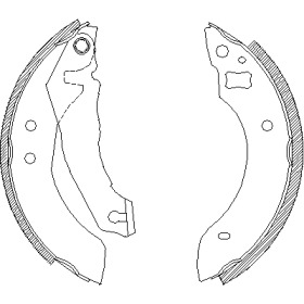 Тормозная колодка / накладка REMSA для FORD ESCORT III (GAA) 1.6 D