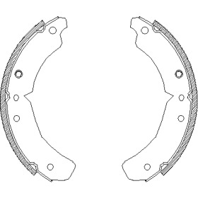 Барабанный тормозной механизм REMSA для FORD ESCORT II Turnier 1.1