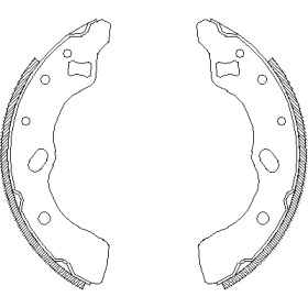 Тормозная колодка / накладка REMSA для MAZDA 121 II (DB) 1.3 16V