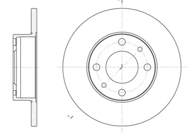 Дисковой тормозной механизм REMSA для FIAT PANDA (141_) 1000 4x4