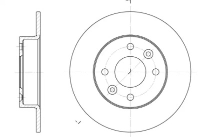 Дисковой тормозной механизм REMSA для RENAULT RAPID Фургон (F40_, G40_) 1.4 (F402)