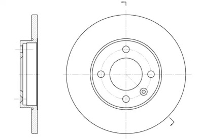 Тормозной диск REMSA для VW GOLF II (19E, 1G1) 1.8 i Cat Syncro