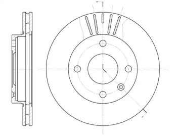 Тормозной диск REMSA для FORD FIESTA III (GFJ) 1.6