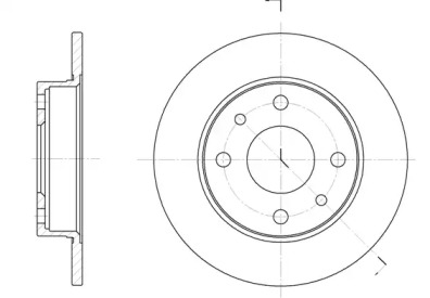 Тормозной диск REMSA для ALFA ROMEO 146 (930_) 1.7 i.e. 16V (930.B1)