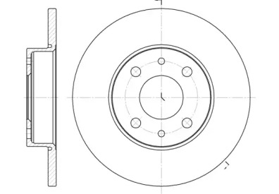 Тормозной диск REMSA для ALFA ROMEO 146 (930_) 1.7 i.e. 16V (930.B1)