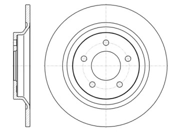 Тормозной диск REMSA для MAZDA 5 (CR19) 2.0 CD