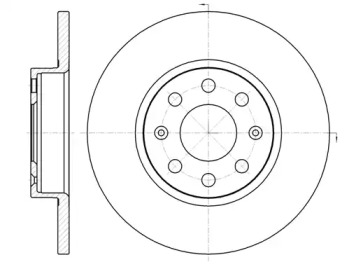 Тормозной диск REMSA для OPEL CORSA D 1.2