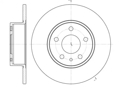 Тормозной диск REMSA для ALFA ROMEO 164 (164_) 3.0 24V (164.K1)